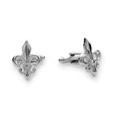 Sterling Silver Fleur De Lis Cuff Links
